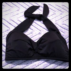 Miraclesuit bikini halter top black